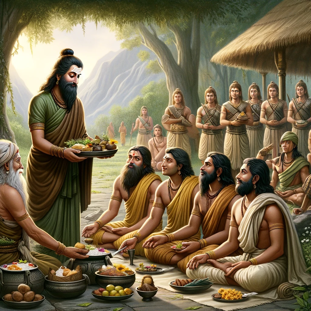 Bharadvaja Entertains Bharata